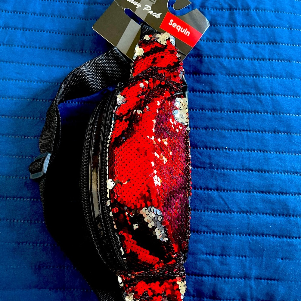 Red and Black Fanny pack NWT